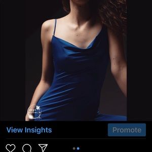 Royal Blue Midi Dress